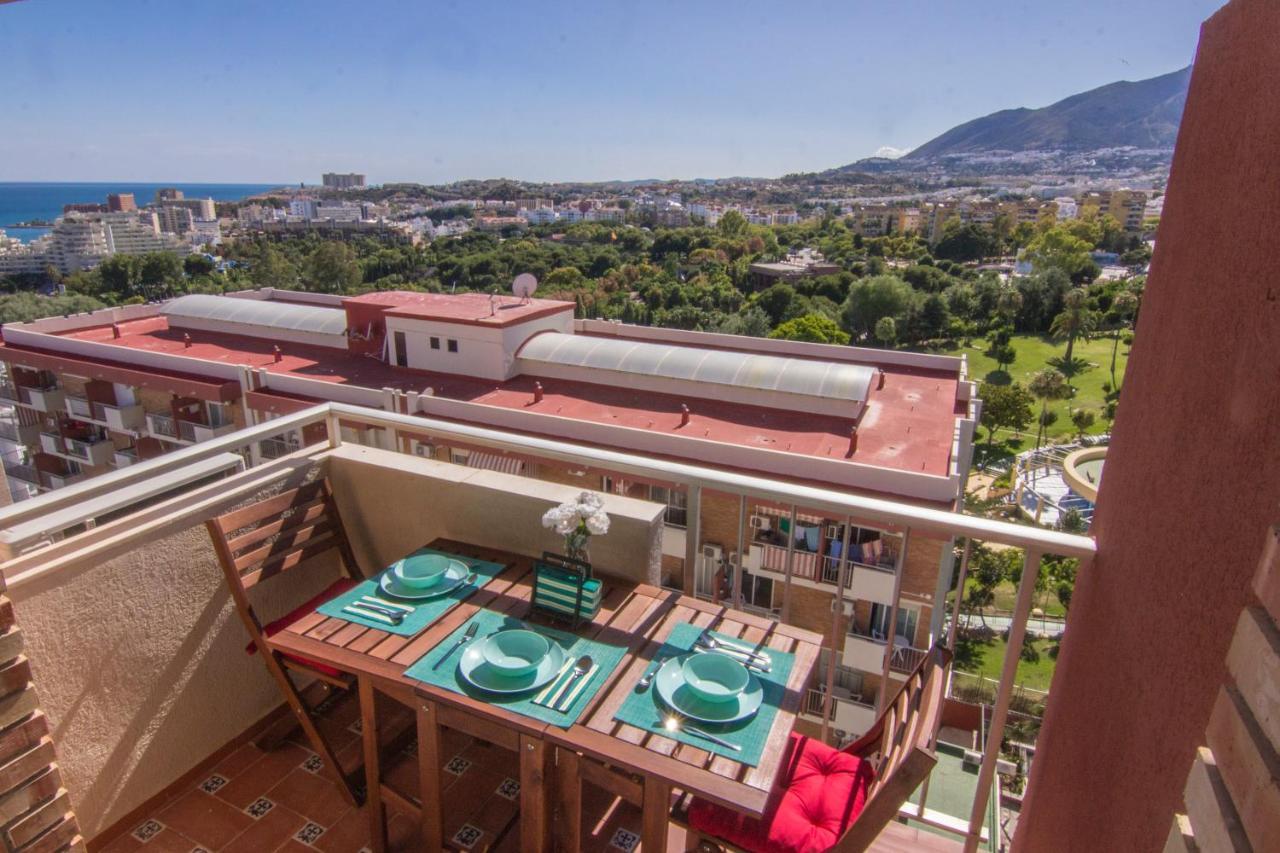 Benalmádena estudio JJupiter 250 m del mar con vistas al mar piscinas Exterior foto